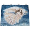 Beauty lighted Jacquard tapestry for holiday decoration