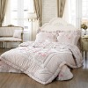 Bedding set, Jacquard& 100% Cotton with lace (Anti-microbial fabric)
