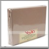 Beige CA King Microfiber Bedding Sheet Set 4PC