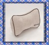 Beige and Delicate Jacquard Velve Fabric Car Pillow Neck Rest