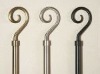 Best Selling Decorative Hook  Wrought Iron Curtain Rod  ,Coated,22mm Rod Diameter