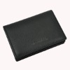 Bifold plastic card wallet