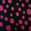 Big Red dot printing Rayon Single Jersey Knitting Textile Fabric