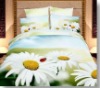 Big flower 100% cotton reactive printed bedding sets
