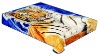 Big tiger design polyester blanket/mink blankets