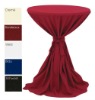 Bistro table cover and polyester tablecloth