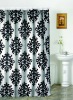 Black Printed shower curtain