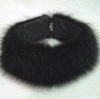 Black Raccoon Fur Headband