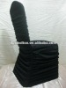 Black Scuba Chair Cover With Ruffles For Wedding/ Wedding Scuba Chair Covers with pleats