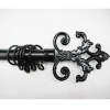 Black Tree Painted Curtain Rods