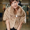 Black fashion exotic fur coats for women