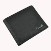 Black genuine leather wallet sale