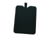 Black leather e-book pouch case