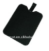 Black leather e-book pouch case