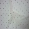 Black polka  dot on white  lingerie mesh polyamide elastic lycra spandex fabric