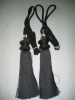 Black poly tassel