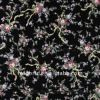 Black poplin fabric