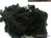 Black recycled Polyester Staple Fiber size in 3D*64MM