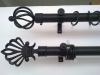 Black wrought iron curtain rods