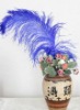 Blue Raw Ostrich Feather