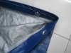 Blue Silver Raincoat fabric tarpaulin