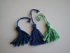 Blue and green rayon tassel for curtain and cloth accessories,and promotion