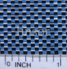 Blue carbon fiber cloth in Plain