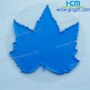 Blue leaves non slip pad