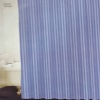 Blue polyester shower curtain