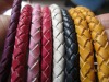 Braided leather cord