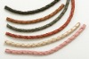Braided leather cords