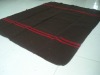 Brown color relief blanket.