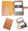 Brown leather case for kindle3(side-open),MOQ:300pcs wholesale