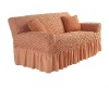 Brown stretch velvet sofa cover-57