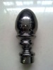 Bullet shape metal pole finial in pearl black