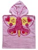 Butterfly Printing poncho towel/children towel poncho