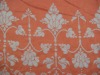 C/T orange burnout terry fabric