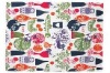 COTTON TEATOWEL ORGANIC PRINTED