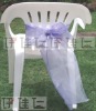 CS0006 100% Polyester lavender Chair sash