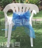 CS0009 Marine blue organza chair sash