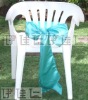 CS0016 Gorgeous blue satin chair sash