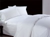 CVC 80/20   (0.5cm,1cm,2cm,3cm)stripe white bed set for hotel