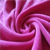 CVC Pink Velvet Knitting Fabric