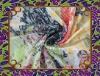 CVC single jersey knitting burnout printed