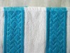 Cabana stripe towel in jacquard design