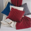Cable Knitted Pillow and throw