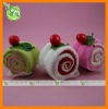 Cake towel gifts swiss roll towels