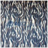 Camouflage color zebra print velboa fabric