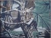 Camouflage printed fabric of trees