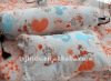 Candy shape cotton fabric pillow with reactive printing lovely picture